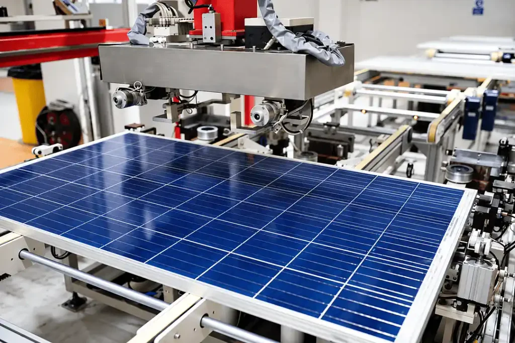 Fabricación de paneles solares